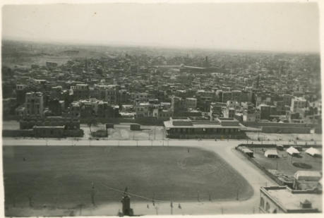 Cairo from the Citadel.  Mosque of Ibn El Tulun in centre.